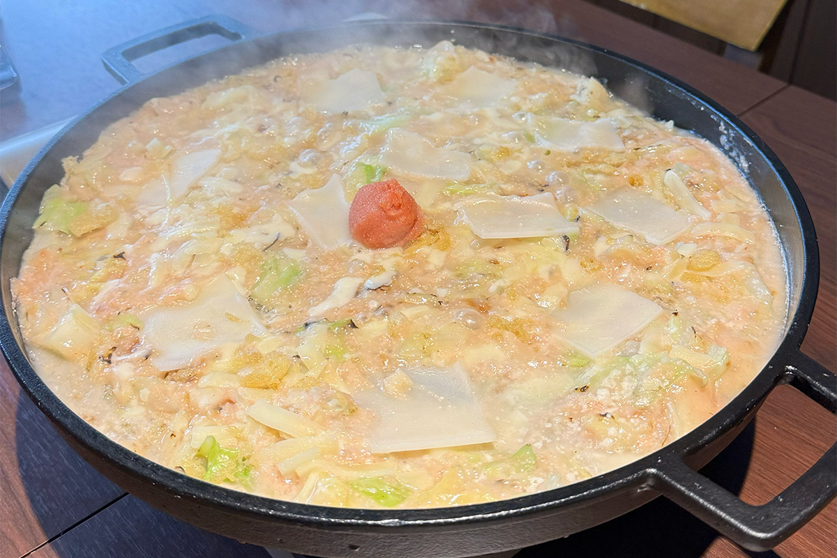 明太もちチーズもんじゃ